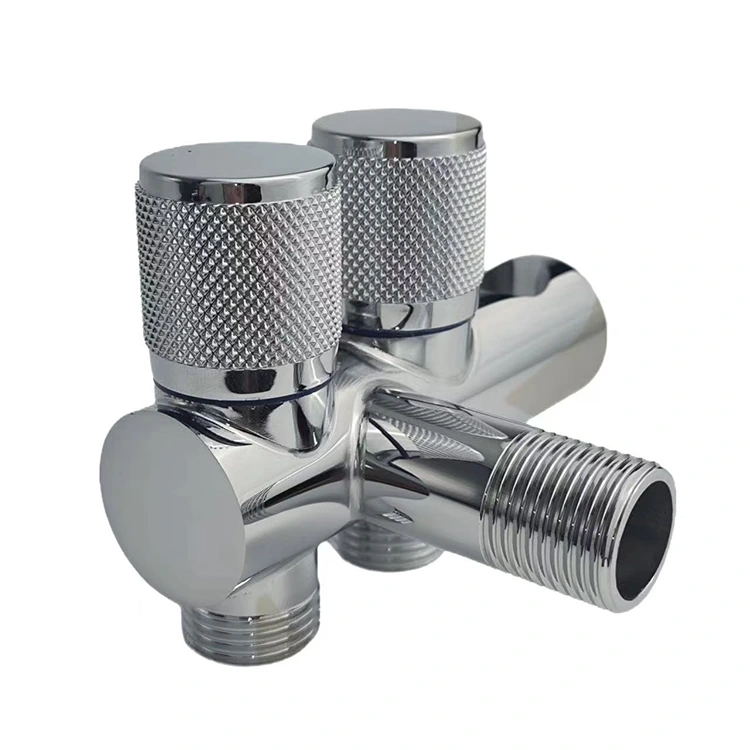 벽걸이 형 이중 앵글 밸브